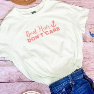 Boat Hair Don’t Care t shirt